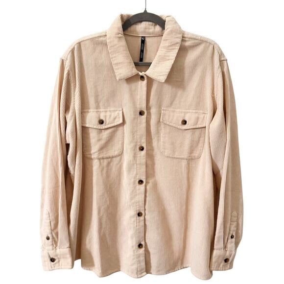 Kuhl Tallula Cord Button Up Shirt in "Sea Salt" Cream Style 8244 Size XL - Picture 4 of 14